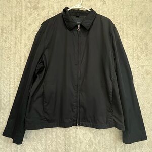 Banana Republic Men's Classic Black Zip Jacket Sz XL Work School Church